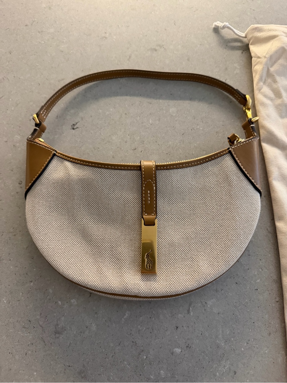 Polo ID Canvas- Leather Mini Shoulder Bag